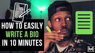 How to Easily Write a Music Bio for an Artist in less than 10 Minutes