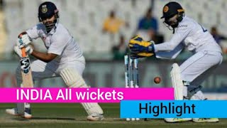 sl v ind india wickets | #highlights #indvsl #2ndtestmatch