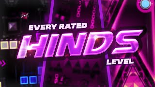 Every Rated Hinds Level | Geometry Dash