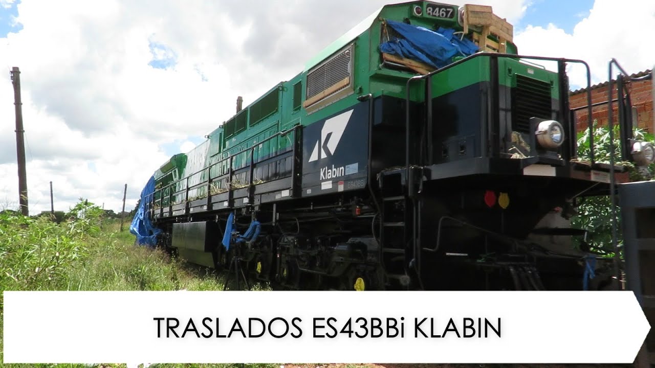 Traslados Das Locomotivas Es43bbi Klabin 8467 E 8466 Youtube