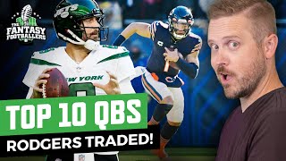 Early QB Rankings: Top 10 Countdown + Rodgers Traded! | Fantasy Football 2023 - Ep. 1397