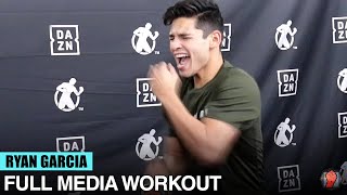 RYAN GARCIA’S FULL BOXING MEDIA WORKOUT FOR FRANCISCO FONSECA FIGHT
