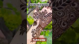 stylish and easy mehndi design| easy henna design- shizafatma #shorts