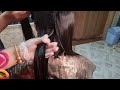 permanent hair straightening with bremod keratin rebounding on virgin hair