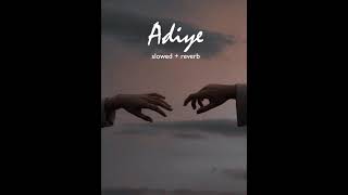 Adiye [Slowed+Reverb] | Bachelor | Sadclouds