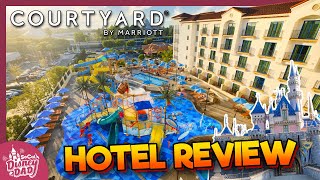 BEST Fun Hotel near Disneyland? | Courtyard by Marriott Theme Park Entrance Review & Room Tour