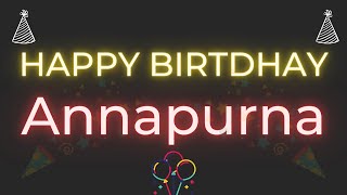 Happy Birthday to Annapurna - Birthday Wish From Birthday Bash