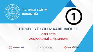 TÜRKİYE YÜZYILI MAARİF MODELİ KONU ANLATIMI 1.BÖLÜM