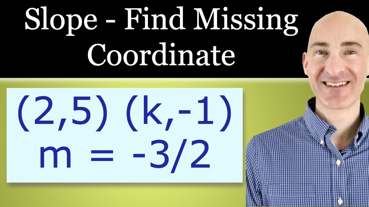Slope Find The Missing Coordinate Youtube