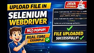 How to Upload File in Selenium WebDriver 🔥 | Real-Time Example | Java Tutorial