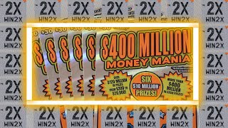 ANOTHER 2X WIN?! WOOOOOOOW - $400,000,000 MONEY MANIA - $30 Lottery Scratchers