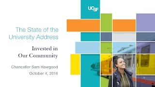 UCSF State of the University Address 2016