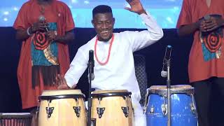 Sanmi conga  at Invasion Praise 2021 with Kay Wonder