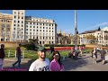 placa catalunya walking barcelona november afternoon city center