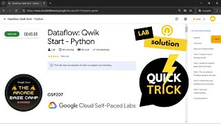 Dataflow: Qwik Start - Python | GSP207 | Qwiklabs
