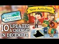 10 UPDATES & CHANGES in December 2024 (New Activities) - Animal Crossing New Horizons