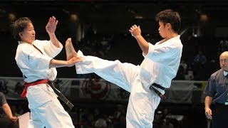 【新極真会】 第45回全日本空手道選手権大会　男子1回戦23  楠将弘 vs.  野島勇次郎 SHINKYOKUSHINKAI KARATE