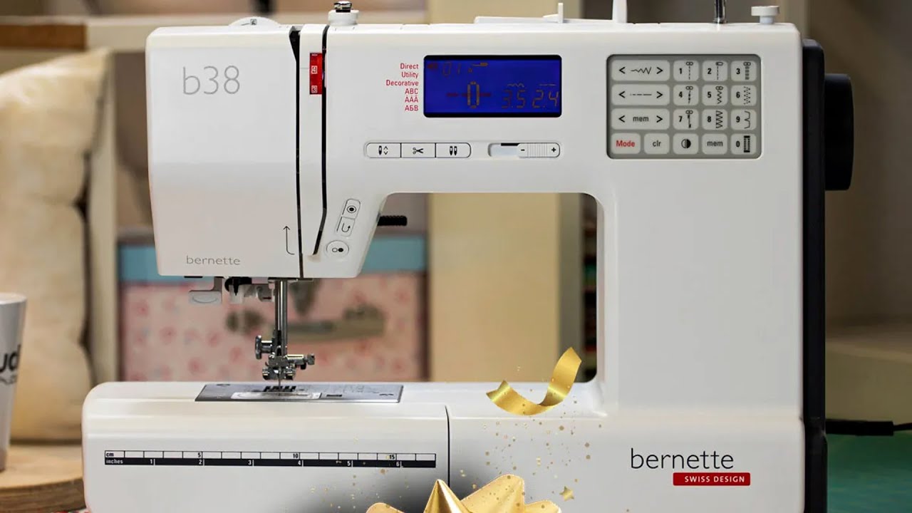 Bernette B38 Swiss Design Computerized Sewing Machine - YouTube