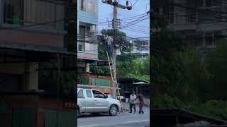 Shock electric electrocution lightning thunder. Thailand 🇹🇭 normal day