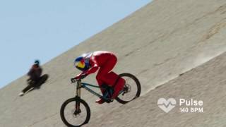 Markus 'Max' Stöckl hits a top speed of 167.6 km/h on a standard mountain bike