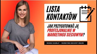 Profesjonalna lista kontaktów w MLM