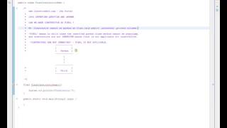 Final Constructor in Java Example