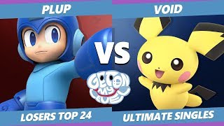 GOML 2019 SSBU - CLG | VoiD (Pichu) Vs. PG | Plup (Mega Man) Smash Ultimate Tournament Losers Top 24