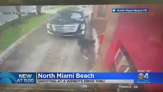 Surveillance Video Captures Wild Shooting At Wendy’s Drive-Thru In North Miami Beach
