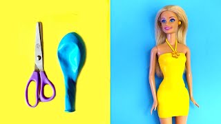 DIY Barbie Dresses with Balloons | Shorts