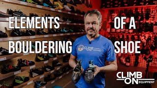 Elements Of A Bouldering Climbing Shoe