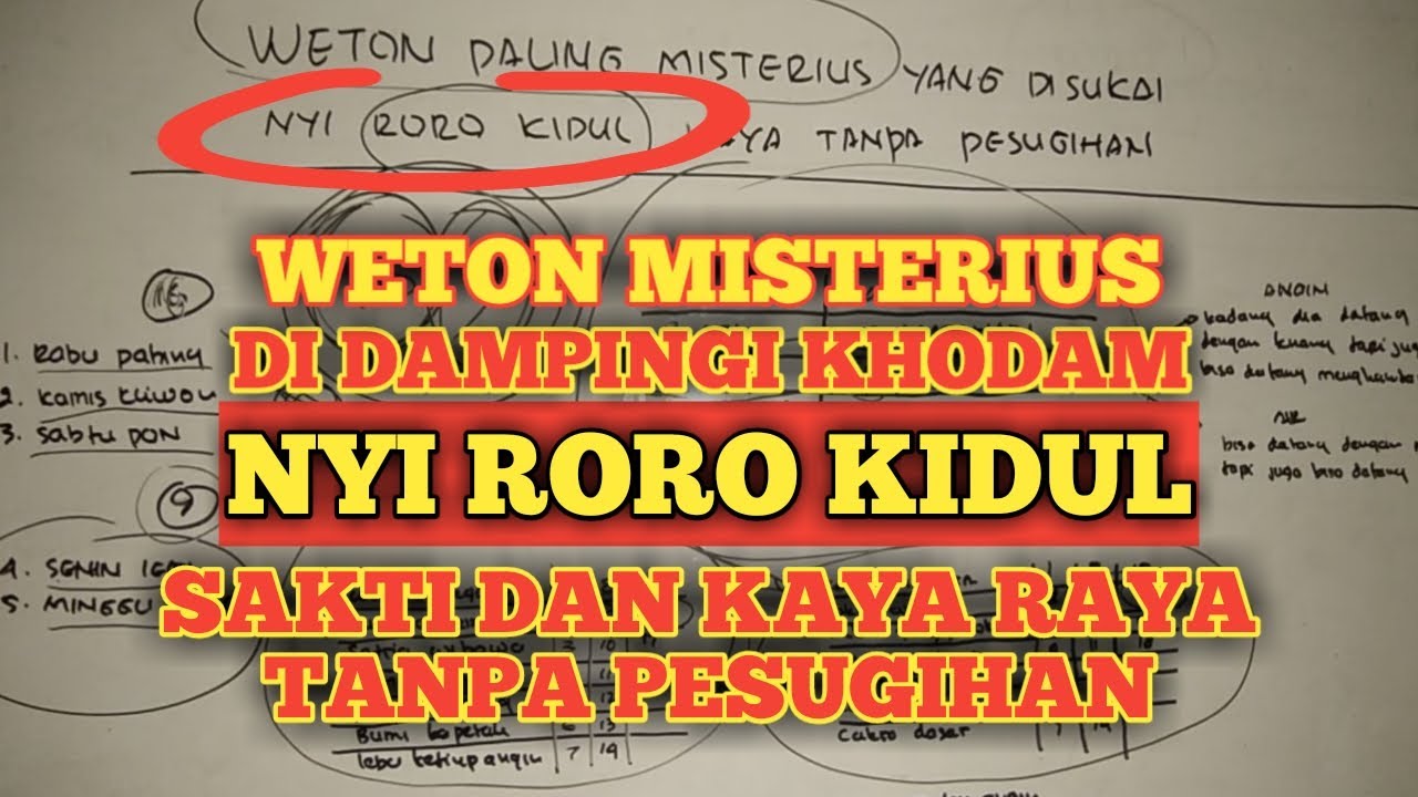 Weton Paling Misterius Disukai Khodam Nyi Roro Kidul Kaya Raya Tanpa ...