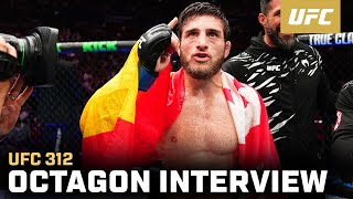 Aleksandre Topuria Octagon Interview | UFC 312