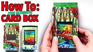 How to Make the Ultimate Trading Card Deck Box by hand! (Chaos Galaxy)