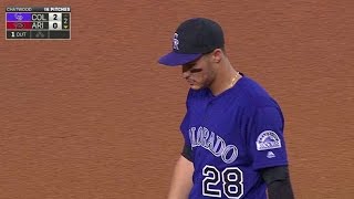 COL@ARI: Arenado nabs Lamb on an off-balance throw