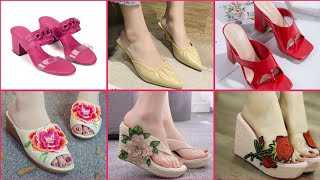 HERMOSAS SANDALIAS FLORALES BOMBAS PARA MUJER N MUJERES ZAPATOS DISEÑOS 2022