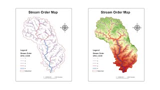 River Stream Order Map in ArcGIS | ArcGIS Tutorial 28