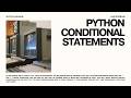 Syntax Sugar: Python Conditional Statements