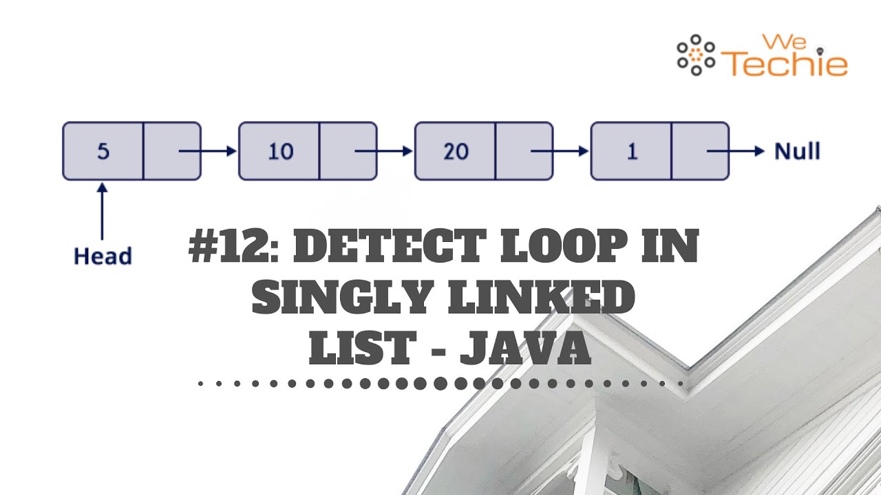 #12: Detect Loop In Singly Linked List - Java [ WeTechie ] - YouTube