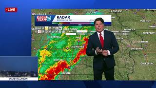 WATCH LIVE: Tracking latest round of severe storms in Iowa