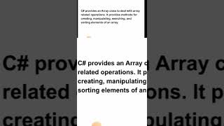 Array class Short | malayalam tutorial