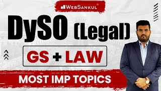 Dy.SO Legal | GS + LAW | Most IMP Topics | GPSC Exam Preparation | WebSankul