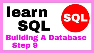 SQL Tutorial - Building A Database - Step 9 SCHEMA