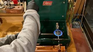 1956〜1962 Coleman Canada 4M Tourist vintage stove light 点火動画