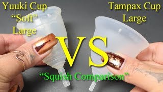 Yuuki Cup Soft vs Tampax Cup Large \