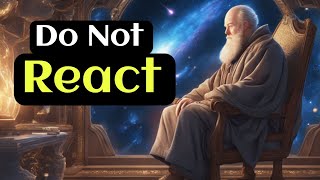 The Power of Not Reacting ~ The Best Reaction Is NO Reaction