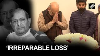 ‘Irreparable loss’:  Amit Shah pays final tribute to veteran politician Sharad Yadav