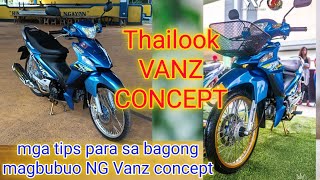 Tips|review /Mga stock parts ng motor natin napasok sa vanz concept | thailook smash 115 | Legendary