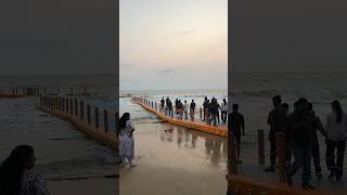 വർക്കല ഫ്ലോട്ടിംഗ് ബ്രിഡ്ജ് തകർന്നപ്പോൾ😱 #floatingbridge #varkala #ytshorts #viral