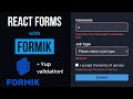 React Formik Tutorial with Yup (React Form Validation)