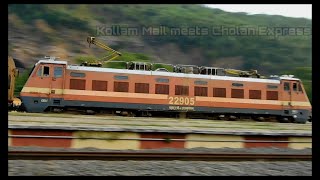 Kollam Mail meets Cholan Express mps skipping at Tirusulam